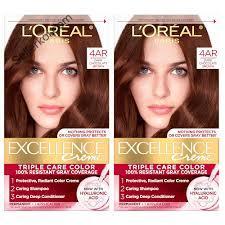 L'Oreal Paris Excellence Creme Permanent Hair Color Dark Chocolate Brown 4AR